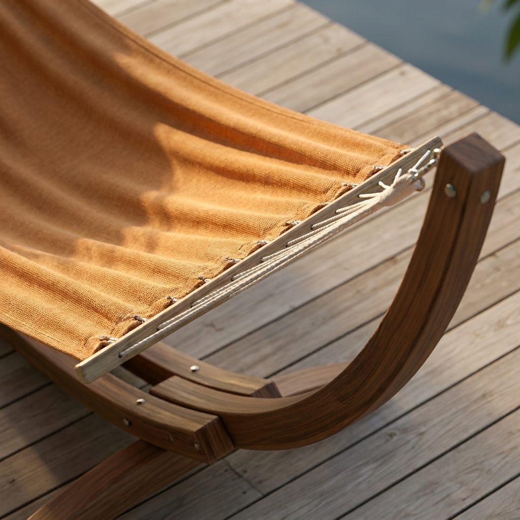 Caramel Oak Hammock - Handwoven Georgian hammock by LAGOM