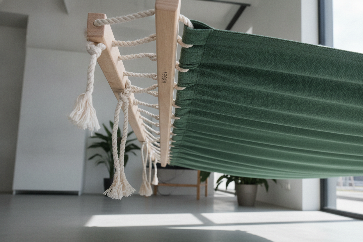 Forest Green Hammock - Handwoven Georgian hammock by LAGOM
