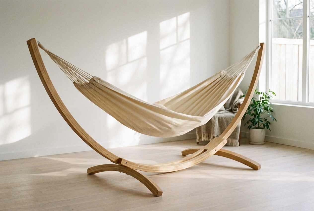 Linen Blend Hammock - Handwoven Georgian hammock by LAGOM