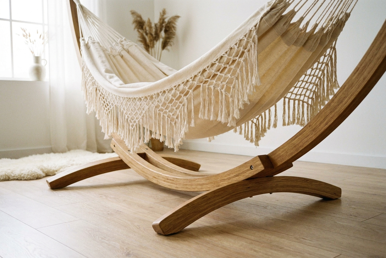 Linen Blend Hammock - Handwoven Georgian hammock by LAGOM